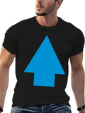 Upward Arrow Graphic Black T-Shirt