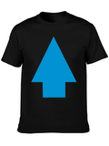 Upward Arrow Graphic Black T-Shirt