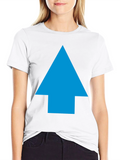 Upward Arrow Graphic Black T-Shirt