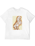 Horse Graphic Tee - Black Cotton Blend