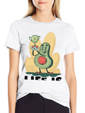 Avocado Champion Graphic T-Shirt - Black