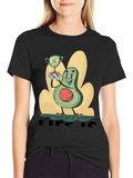 Avocado Champion Graphic T-Shirt - Black