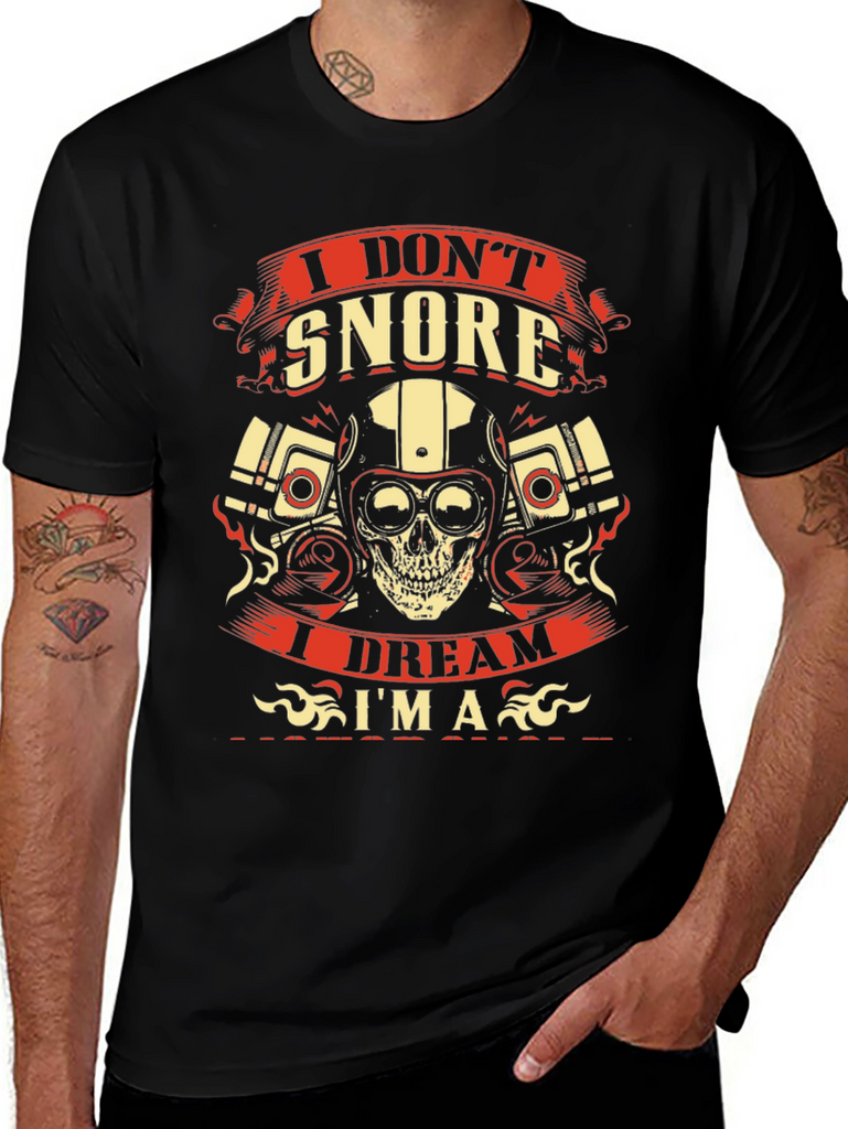 I Dont Snore Biker T-Shirt