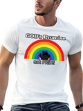 Gods Promise T-Shirt - Rainbow Noahs Ark