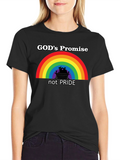 Gods Promise T-Shirt - Rainbow Noahs Ark