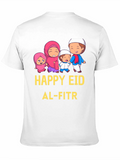 Happy Eid Al-Fitr Cartoon Family T-Shirt
