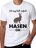 Ich Mag Hasen OK T-Shirt - Funny Rabbit Tee