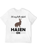 Ich Mag Hasen OK T-Shirt - Funny Rabbit Tee
