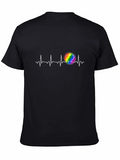 Rainbow Heartbeat Tee - Pride Love T-Shirt