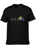 Rainbow Heartbeat Tee - Pride Love T-Shirt