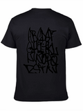 Abstract Graffiti Alphabet Black T-Shirt
