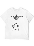Funny Narwhal & Angler Fish Graphic T-Shirt