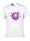Vibrant Splatter Graphic T-Shirt - Black