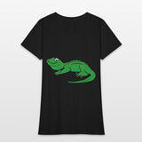 Cartoon Light Green Lizard