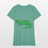 Cartoon Light Green Lizard
