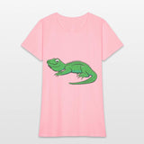 Cartoon Light Green Lizard