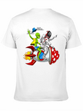 Alien & Astronaut Rocket Ride Graphic Tee