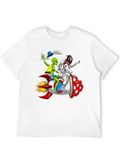 Alien & Astronaut Rocket Ride Graphic Tee