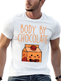 Body By Chocolate T-Shirt - Funny Foodie Tee