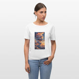 Celestial Woman Cloud Formation at Golden Sunset