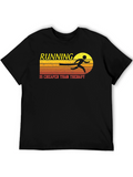 Running is Cheaper Than Therapy T-Shirt