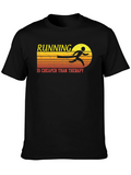Running is Cheaper Than Therapy T-Shirt