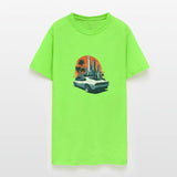Cityscape Sunset Cruise - Sport Car T-Shirt Design
