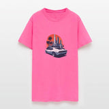 Cityscape Sunset Cruise - Sport Car T-Shirt Design