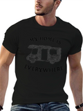 My Home Is Everywhere Camper Graphic Tee