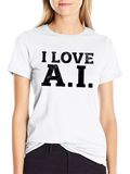 I Love A.I. Black T-Shirt