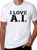I Love A.I. Black T-Shirt