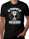 Trophy Husband Black Graphic Tee