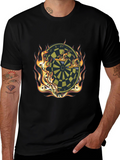 Flaming Dartboard Graphic Tee