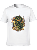 Flaming Dartboard Graphic Tee