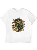 Flaming Dartboard Graphic Tee