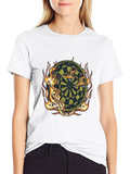 Flaming Dartboard Graphic Tee