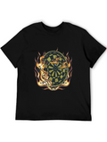 Flaming Dartboard Graphic Tee