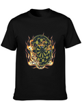 Flaming Dartboard Graphic Tee