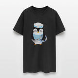 cute penguin as a sailor in marine look