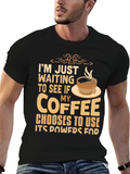 Coffee Powers T-Shirt - Funny Graphic Tee