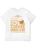 Coffee Powers T-Shirt - Funny Graphic Tee