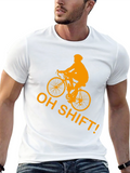Oh Shift! Cycling T-Shirt - Funny Biker Tee