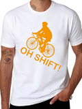 Oh Shift! Cycling T-Shirt - Funny Biker Tee