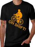 Oh Shift! Cycling T-Shirt - Funny Biker Tee