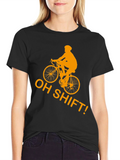 Oh Shift! Cycling T-Shirt - Funny Biker Tee