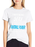 Funny Football Player Graphic T-Shirt