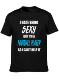 Funny Football Player Graphic T-Shirt