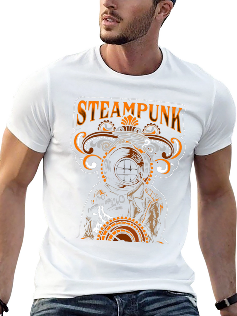 Steampunk Diver Black T-Shirt