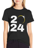 2024 Eclipse T-Shirt - Total Solar Eclipse Souvenir Tee