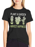 Plant a Garden Harvest Happiness Graphic Tee